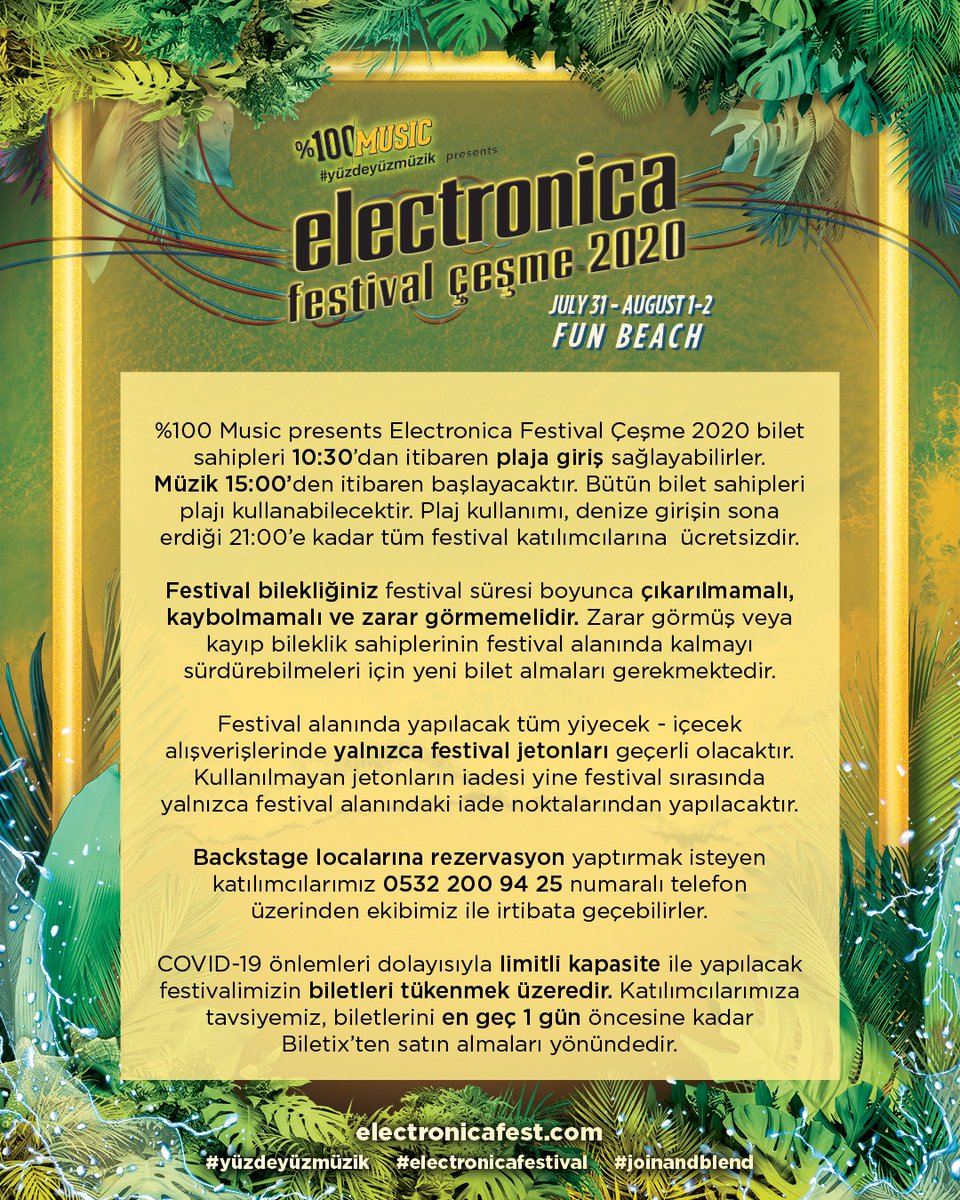 fg93_8's tweet photo. Festival katılımcılarımızın dikkatine... https://t.co/utzgLy990E