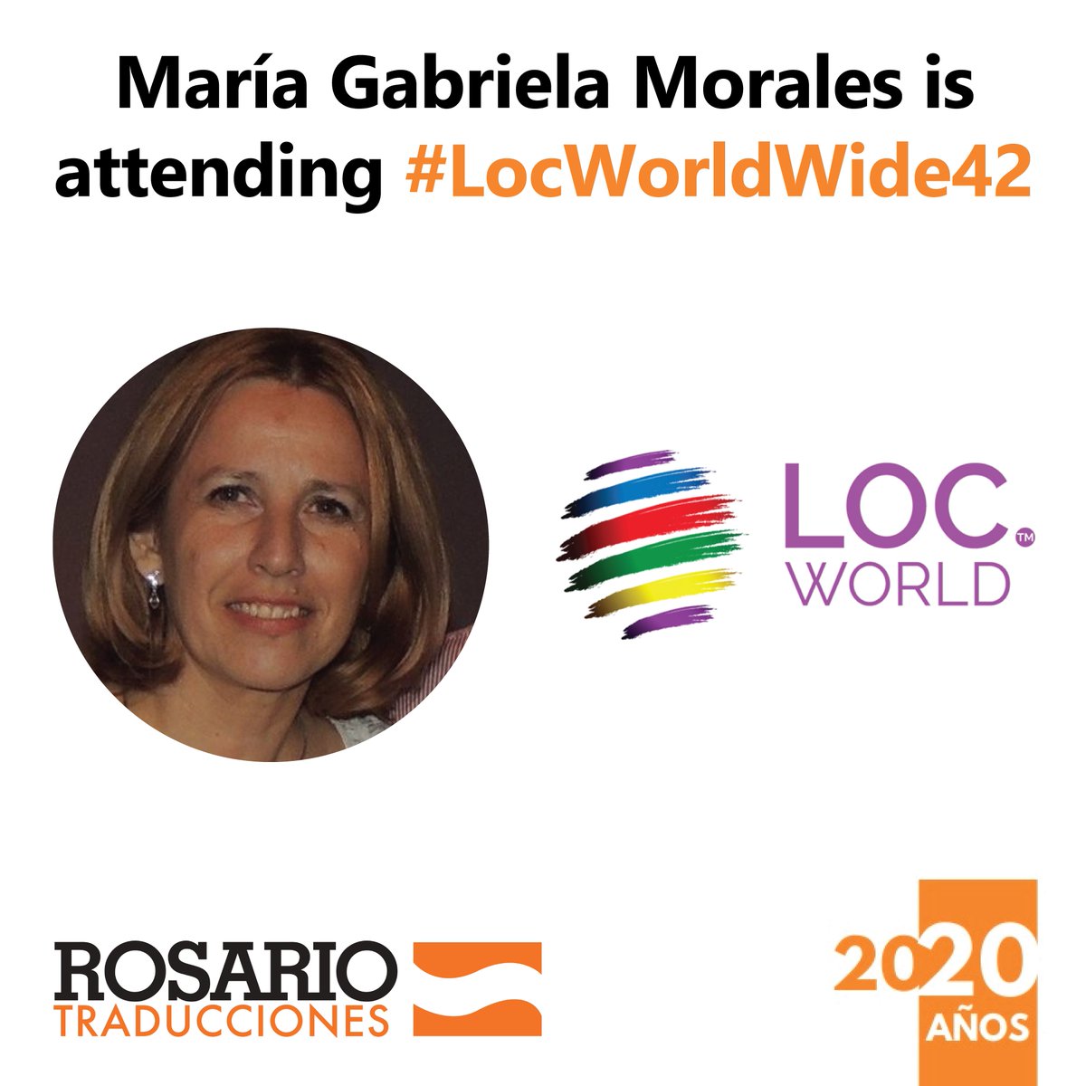 RosarioTrad's tweet photo. For the first time in the virtual world, LocWorld 42 is taking place July 28th-30th 2020
#LocWorldWide #IamLWW #LocWorldWide42 #L10n #Translation https://t.co/gkDemGsSm6