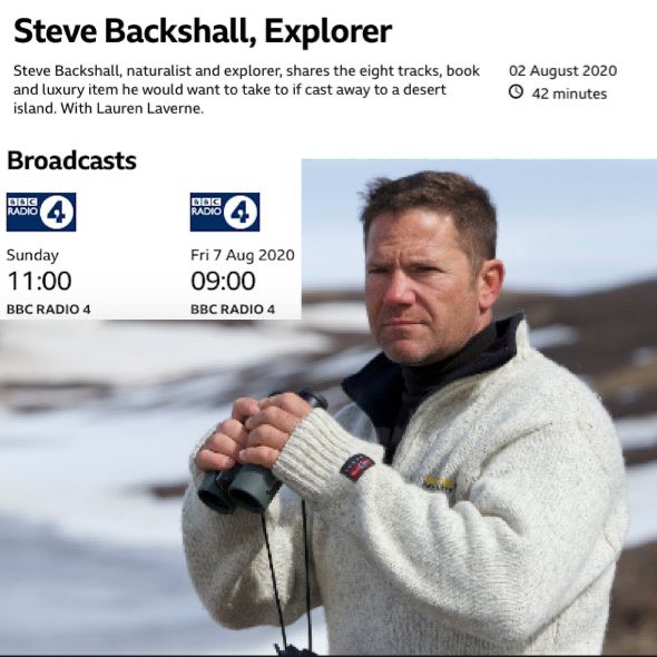 Desert Island Discs has been my favourite interview format since I was a kid. Getting to do it for real was an emotional, uplifting and cathartic experience. But what to choose...?
@laurenlaverne @helenglovergb @beargrylls <a href="/Ed_Stafford/">Ed Stafford</a> @bbcradio4 <a href="/rachaelhawnt/">Rachael Hawnt</a> <a href="/Cutler1983/">Ash Cutler</a>