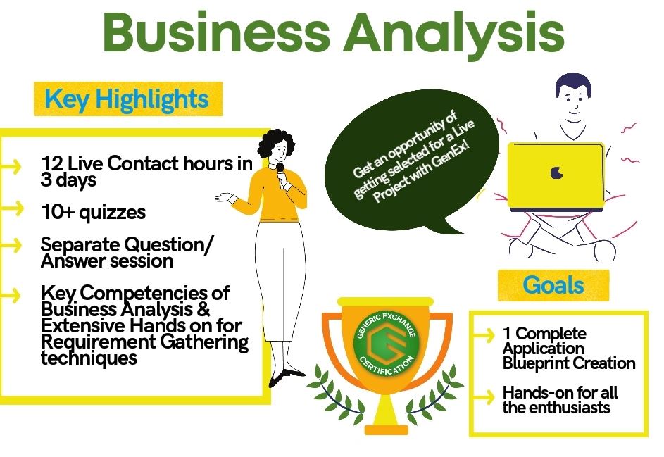 GenericExchange's tweet photo. .@GenericExchange is pleased to announce a workshop on Business Analysis.

This 3-day workshop will be held on Aug 1-3 &amp; participation for the 1st day is free. 

Our instructors are ISB alumni having indisputable industry knowledge.

Enrol: https://t.co/ATEgvHrZ3U https://t.co/ntM1BjzlO4