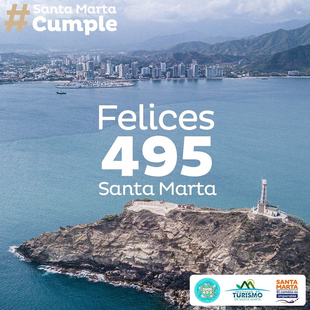 Dios te llenó de belleza e  historia. y como samarios debemos estar orgullosos de todo  lo que nos ofreces.  #SantaMartaCumple 495 años #elCaribe y #Colombia celebran