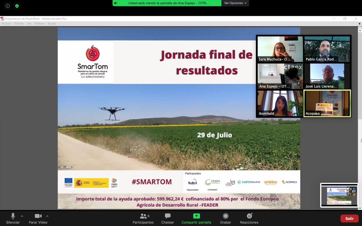 econoempleoEXT's tweet photo. .@AgendaDigitalEx señala que la transformación digital del campo va a ser fundamental en la Estrategia Digital de Extremadura.

✅En jornada de #SmarTom para desarrollo plataforma de gestión integral en el cultivo del tomate, @CTAEX_CIT

🗒️https://t.co/zyQG4WeLOX

@pablogarguez https://t.co/xZI5K3qxAC