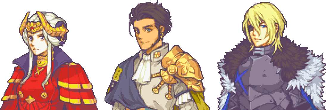 𝑻𝒊𝒎 𝑶𝒍𝒆𝒄𝒉 Heyo I M Tim I Mainly Do Pixel Portraits In The Style Of The Gba Fire Emblem Games I Ve Been On A Three Houses Run But I Ve Also Done