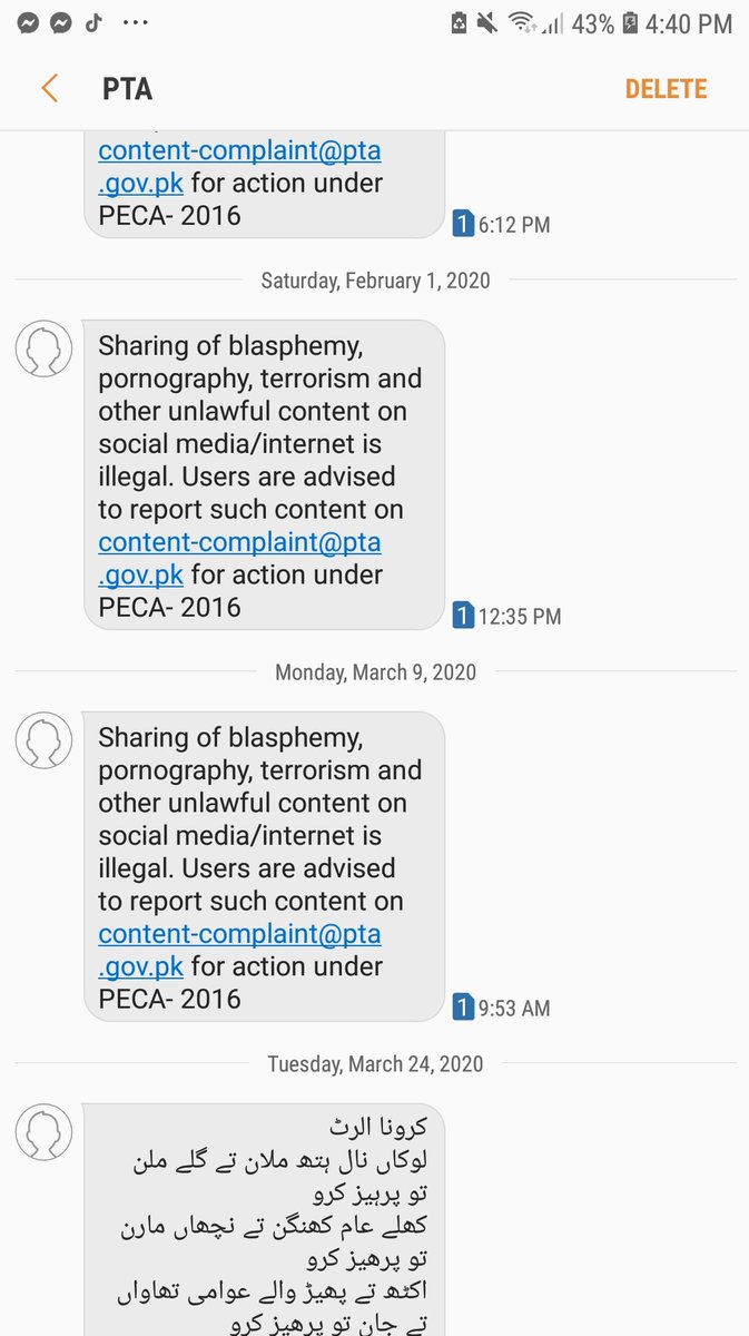PTA often sends this message to the general public. and you get the idea how dangerous actually reporting someone is. and you have to be a terrible person to want to take action against someone just because they said something about your religion, in a country where muslims are