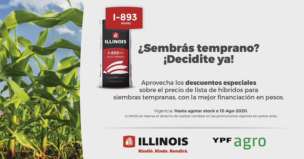 Sem_Illinois's tweet photo. Aprovechá estas condiciones ‼Tenés tiempo hasta el 15 de agosto ⏱ #Maíz 🌽 #I893 https://t.co/DzrhwumXRf