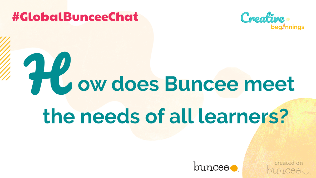 The fourth question is coming.
How does Buncee meet the needs of all learners?
#GlobalBunceeChat 
<a href="/Buncee/">Buncee</a> <a href="/eda_gimenez/">Eda Gimenez</a> @JimInTheGymPE <a href="/Rdene915/">Dr. RACHELLE DENÉ POTH |ThriveinEDU #AI #AIinEDU</a> <a href="/BunceeBryan/">Bryan Gorman</a> <a href="/gabbycreates/">Gabby</a> @BunceeSooj @IleneWinokur