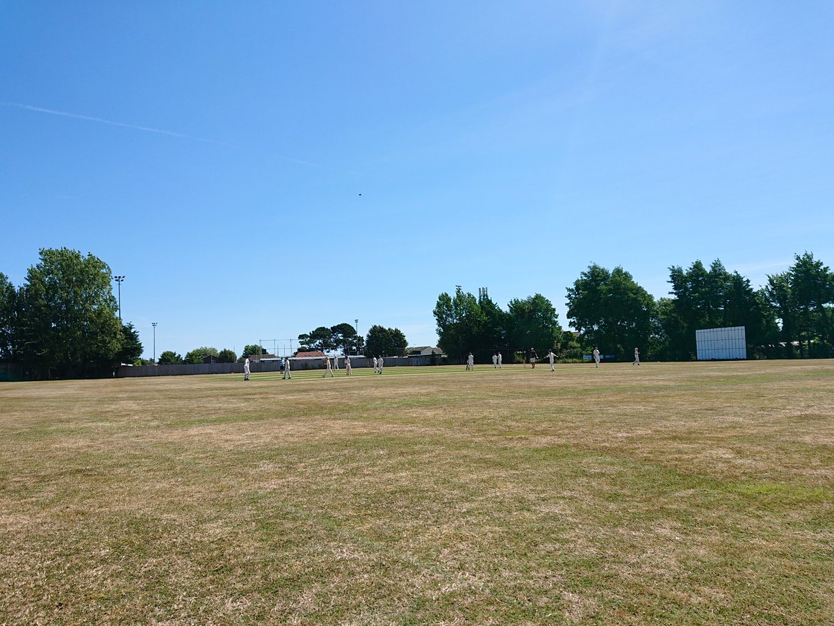 U12s in action against Pagham today under glorious blue skies.