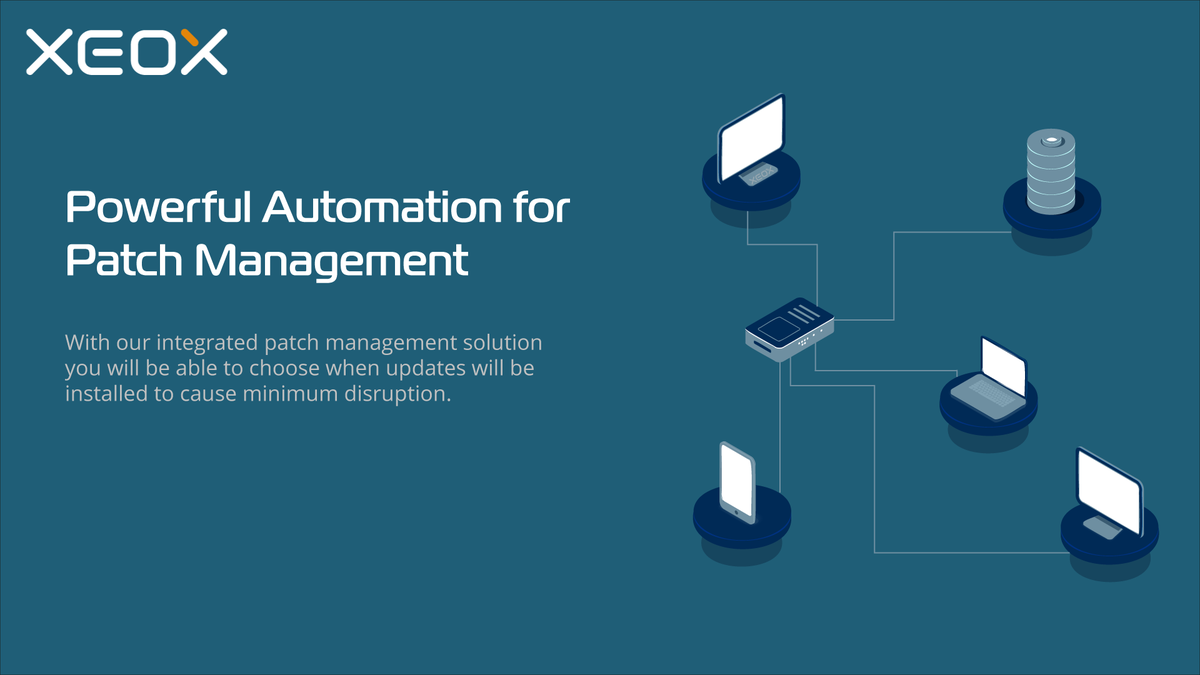 xeoxRMM's tweet photo. Tired of uncontrolled #windows #updates that limit your #work? #XEOX offers fully automated #patch #management. 

Check out https://t.co/y2EfYUYkRa or sign up under https://t.co/tM9uEmgQWh https://t.co/nnhsZm6s6j