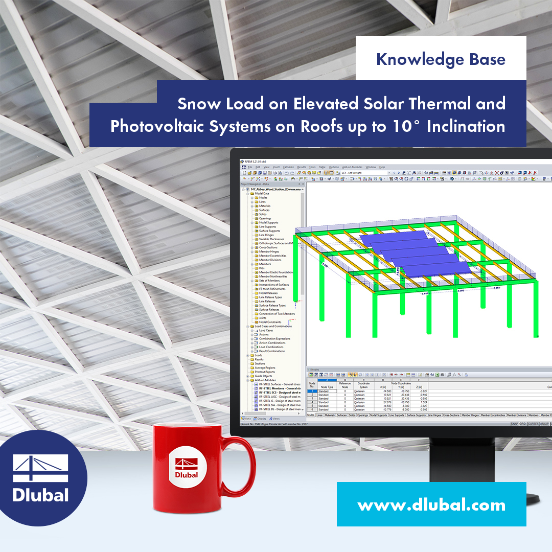 dlubal_en's tweet photo. Technical Article: Snow Load on Elevated Solar Thermal and Photovoltaic Systems on Roofs up to 10 ° Inclination
https://t.co/VyTnvsGDmn
#SnowLoad #Load #Loading #Eurocode1 #EC1 #RFEM #RSTAB #StructuralAnalysis #StructuralDesign #StructuralAnalysisSoftware https://t.co/CLkA5rWC5L