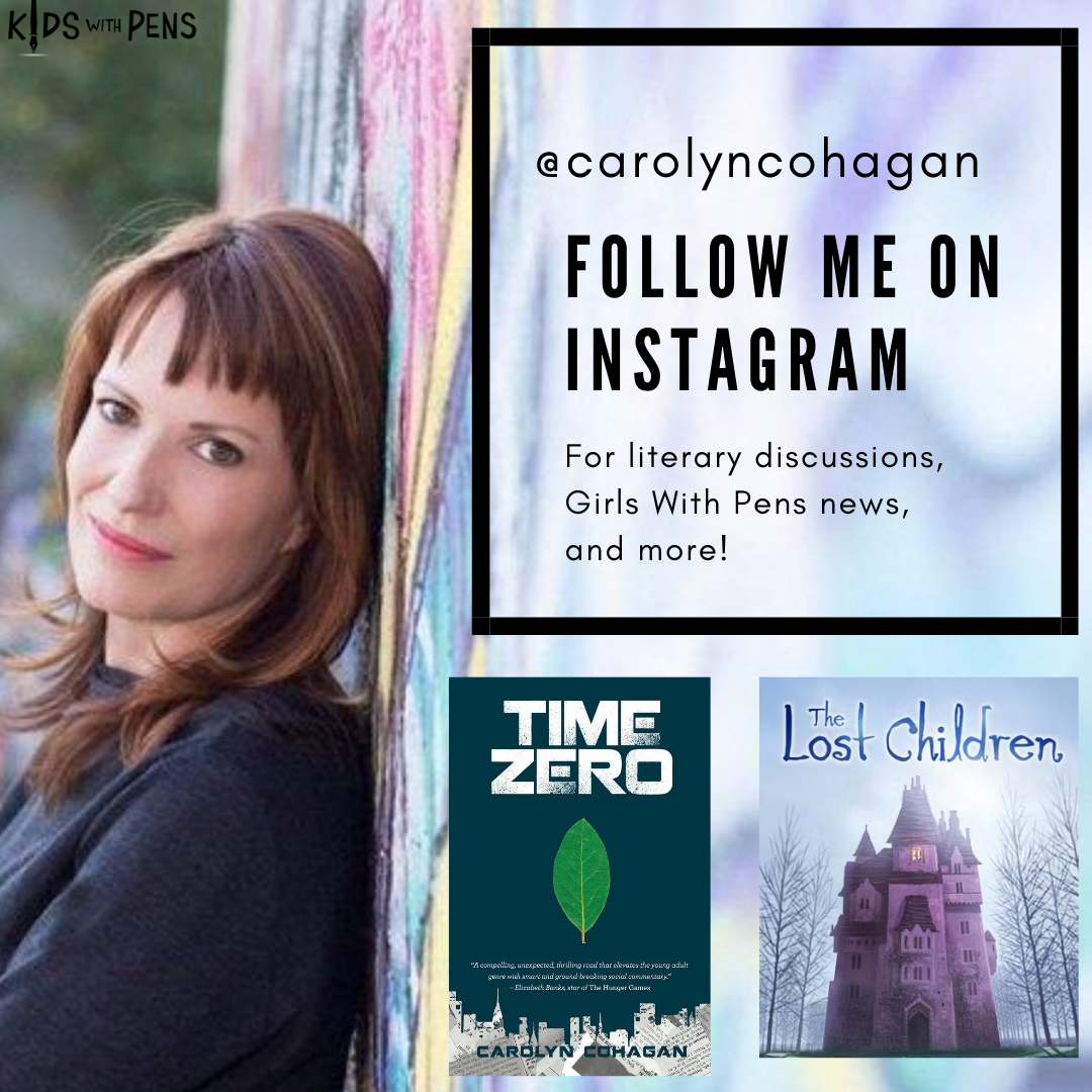 timezerobook's tweet image. Friends, I have decided to merge my Instagram accounts! Follow me on my main account @ carolyncohagan to join me in literary discussions and for the latest Time Zero, The Lost Children, and Girls With Pens updates.