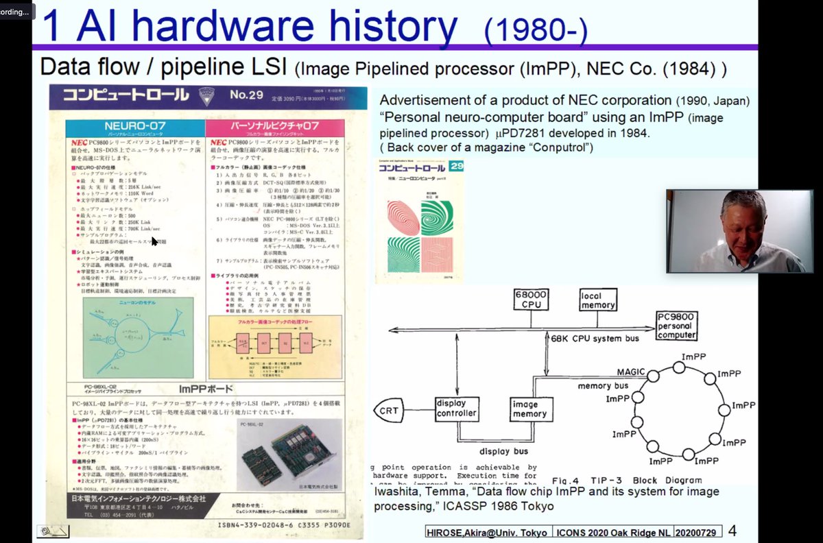 #ICONS2020 Day 2 is getting started with a keynote presentation by neural network and wireless electronics expert, Akira Hirose!