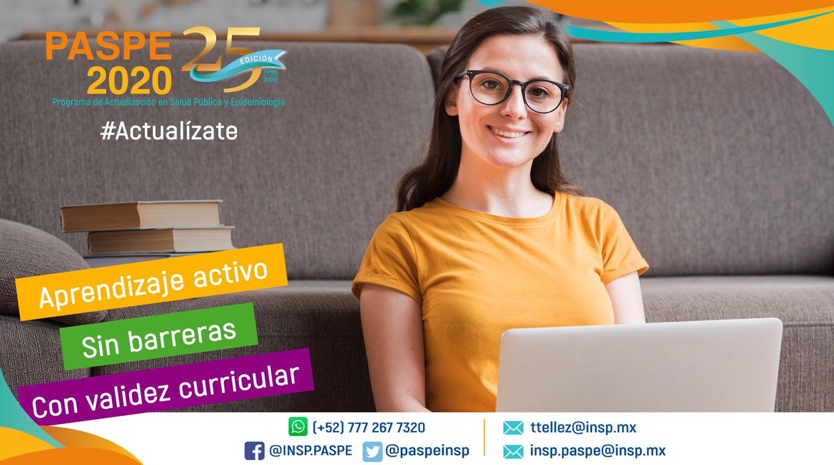 1CINyS's tweet photo. ¿Estás interesado en la investigación de #actividadfísica? 
Te invitamos al #PASPE2020 "Actividad física y salud pública" coordinado por el @1CINyS-@inspmx

Es el primero en 🇲🇽 ¡no te quedes fuera!

📅07-11/12
👉https://t.co/lCYz6z3s7a
@paspeinsp 
#YoAprendoEnCasa https://t.co/Bk2S0erACa