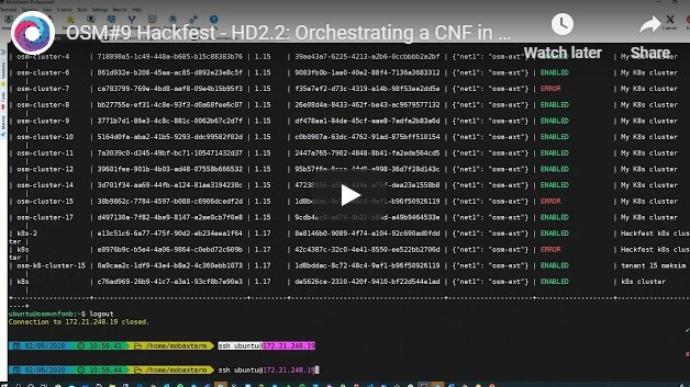 ETSI_STANDARDS's tweet image. Watch our Video from OSM#9 Hackfest: Orchestrating a CNF in OSM - Magma Orch ow.ly/TKFY50AL906 #OpenSourceMANO #TheStandardsPeople #OSM9hackfest