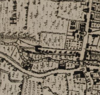 A sequence of  #maps teasing out the story of the  #mills on the  #Tolka in  #Drumcondra, west of the bridge, beginning with Rocque 1757 again. Note the mill race, island in the river and the line of what becomes Botanic Ave. The 1760 county map has less detail but gives context /1