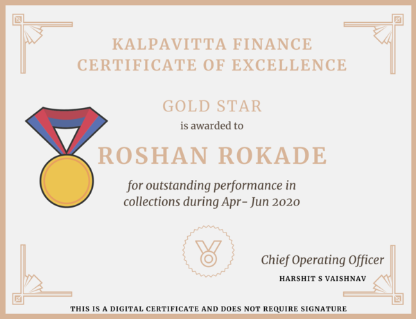 credydotin's tweet photo. Congratulating our collections team members for exceptional performance in the 2nd quarter of the year!
#1  Roshan R
#2  Neeraj T
#3  Santhosh X 
#4  Akash P 
With sheer hard work, our multi-city team has been able to facilitate customers with payments during such trying times! https://t.co/OpcBbGWmwF
