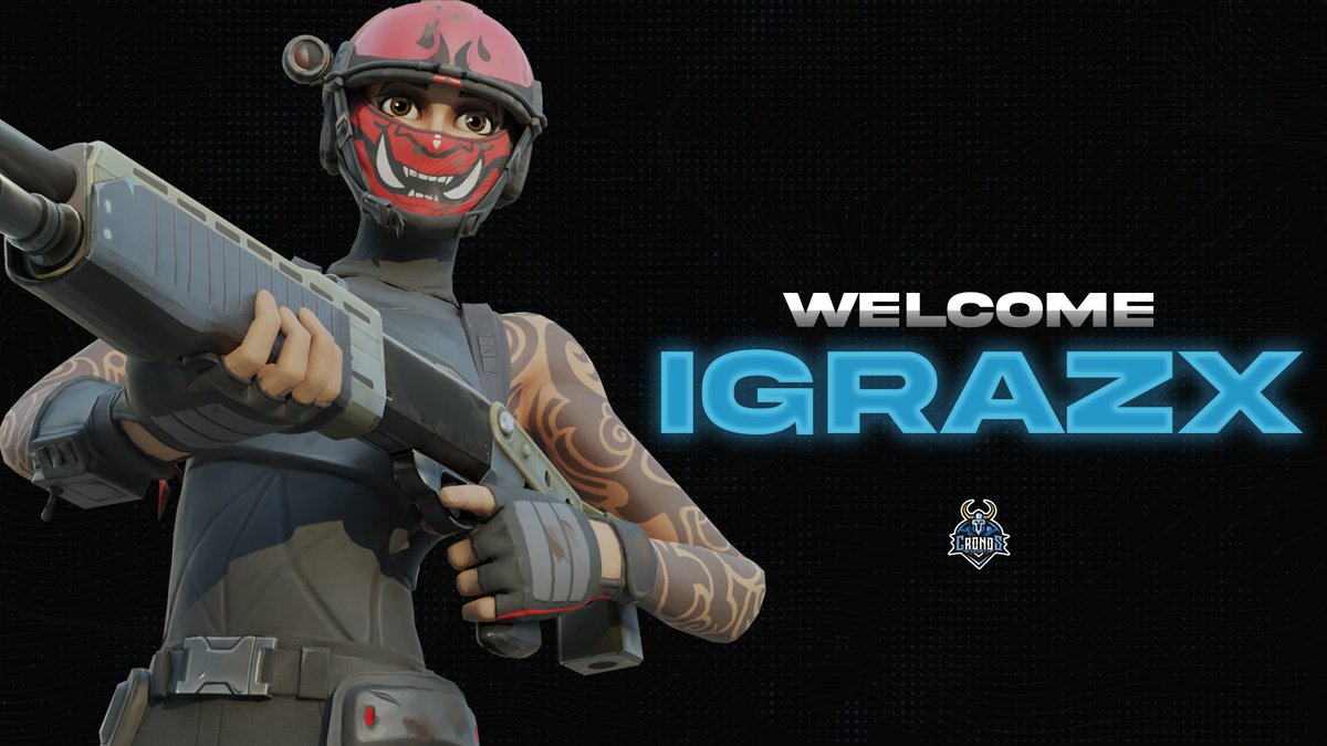 Cr0nosTeam's tweet photo. #Presentación 🚨
Os presentamos al ultimo fichaje de la plantilla de fortnite, el es @IGrazx
#NewCronos https://t.co/aMpMdIDRO0