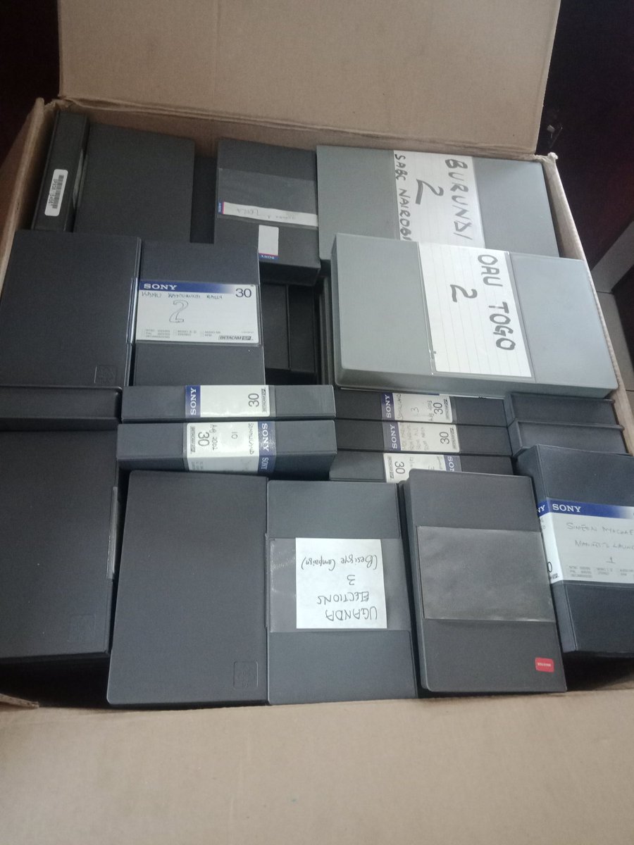 We probably have one of the widest archives in the region. Getting ready to ship this back to SA for digital archiving.