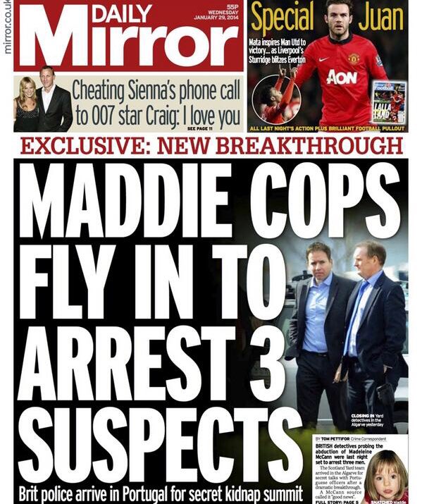 MADDIE  #McCann exclusive.. UK cops fly in to ARREST 3 resort workers No??? It wasn’t them either? Oh brother!! My finger is getting tired from pointing out suspects