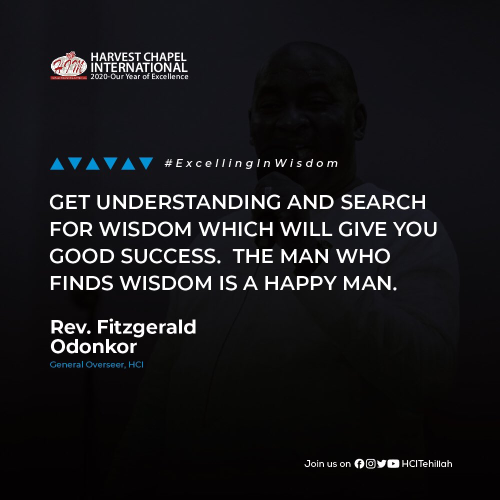 HCITehillah's tweet photo. Happiness comes as we seek knowledge and the right ways to apply the understanding as we get from it. Make all your dealings simpler by applying wisdom. It brings happiness.
#ExcellingInWisdom #YearOfExcellence #StaySafe #HarvestIsHome https://t.co/L7FD2yGWCs