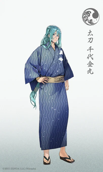【第十四弾 軽装三】 本日は、刀剣男士 太刀「千代金丸」の「軽装」の姿をお届けします。 今月の「軽装」のお届けは、あと1振り(7月30日(木)まで)となります。 明日もどうぞお楽しみに△△ #刀剣乱舞 #とうらぶ