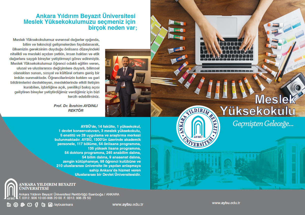 aybutbmyo's tweet photo. Meslek Yüksekokulumuzun Türkçe ve İngilizce Tanıtım Broşürü
https://t.co/8jBO9ZmlZQ
#ÜniversiteTercihleri #Tercih2020 #Tercih https://t.co/PtqwpSTtGx