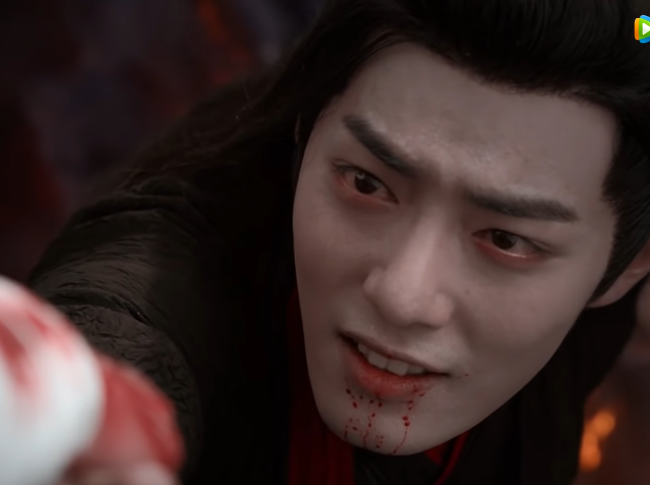 But Lan Wangji catches him.Wei Wuxian: this is not what I planned