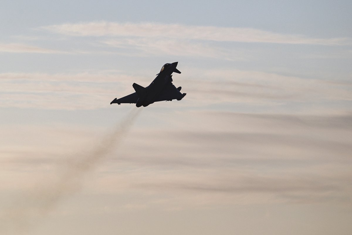 BAESystemsAir's tweet photo. Our teams at @RAFConingsby and @RAFLossiemouth work around the clock as part of the #WholeForce team supporting the @RoyalAirForce in #securingourskies 24/7, 365 days a year. https://t.co/s4eqeNjAkp https://t.co/Z16DnIVpdN