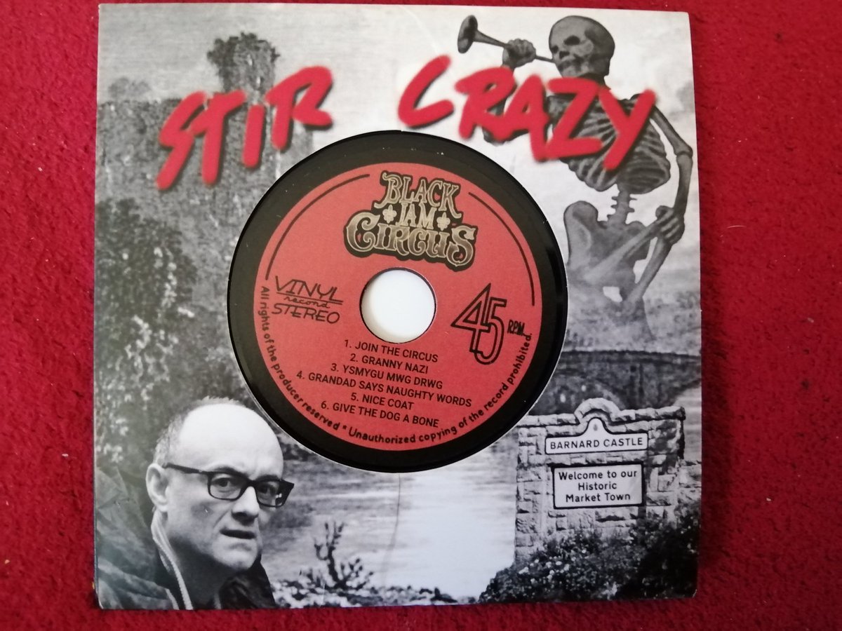 Vinyl ( sort of) arrival from those <a href="/blackjamcircus1/">Black Jam Circus</a>  nutters.
If you need cheering up, go check their music out.
Buy stuff at
blackjamcircus.com/store

#ThereNotAllThere