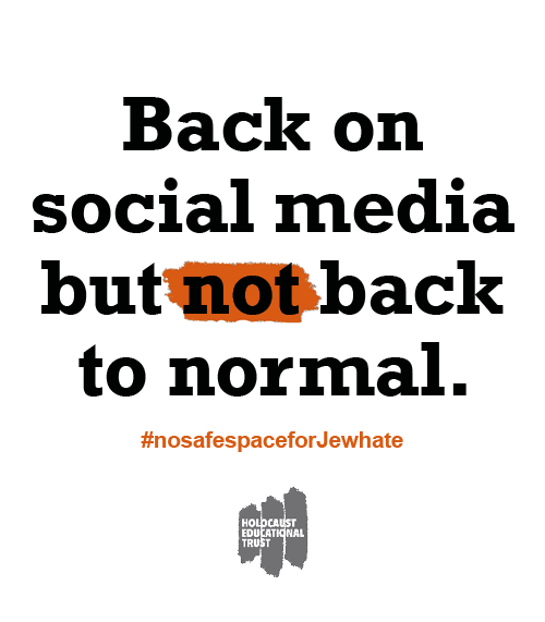 HolocaustUK's tweet photo. Our statement as we return to social media after the #nosafespaceforJewhate walkout: https://t.co/Z5AdN3DWak