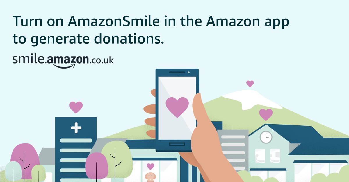 AmazonSmile customers can now support us in the Amazon shopping app on iPhones and Android phones! Simply follow these instructions to turn on AmazonSmile and start generating donations smile.amazon.co.uk/b?ie=UTF8&node…
