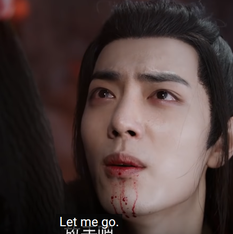 *loss, argh."Lan Zhan. Let me go."