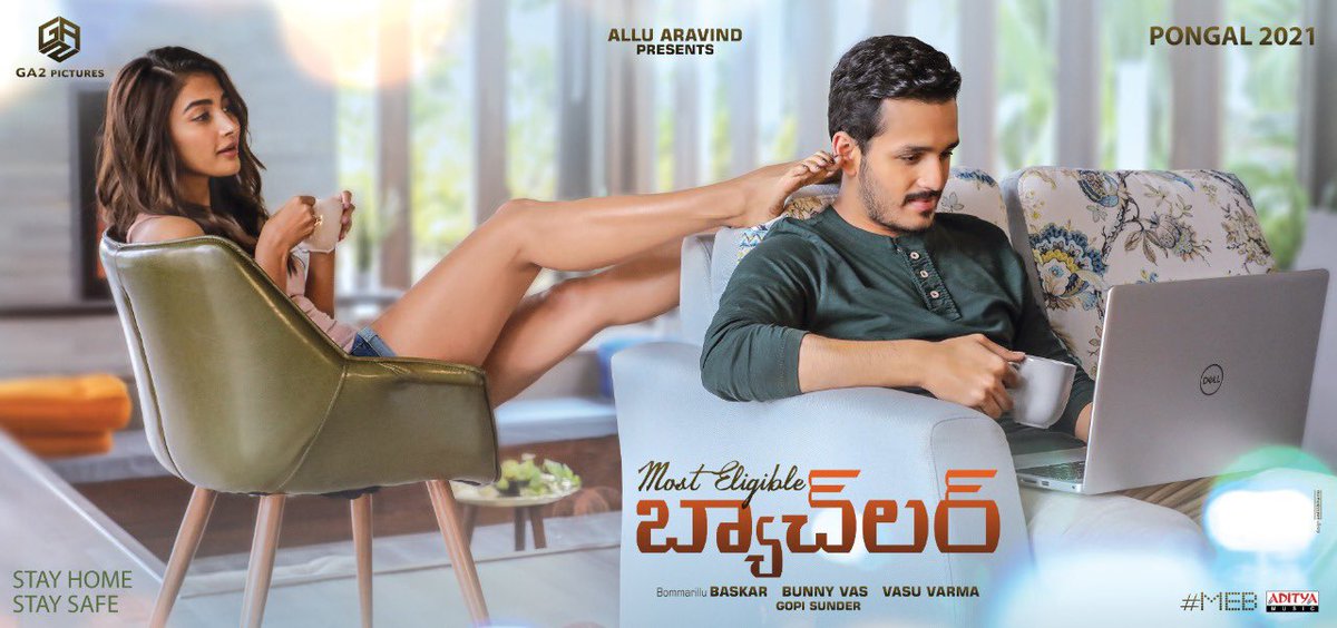 hegdepooja's tweet photo. Here you go 😃  
#MostEligibleBachelor @AkhilAkkineni8 @hegdepooja @Baskifilmz @GopiSundarOffl #BunnyVas #VasuVarma @GA2Official @adityamusic https://t.co/HMHZtOjXyJ