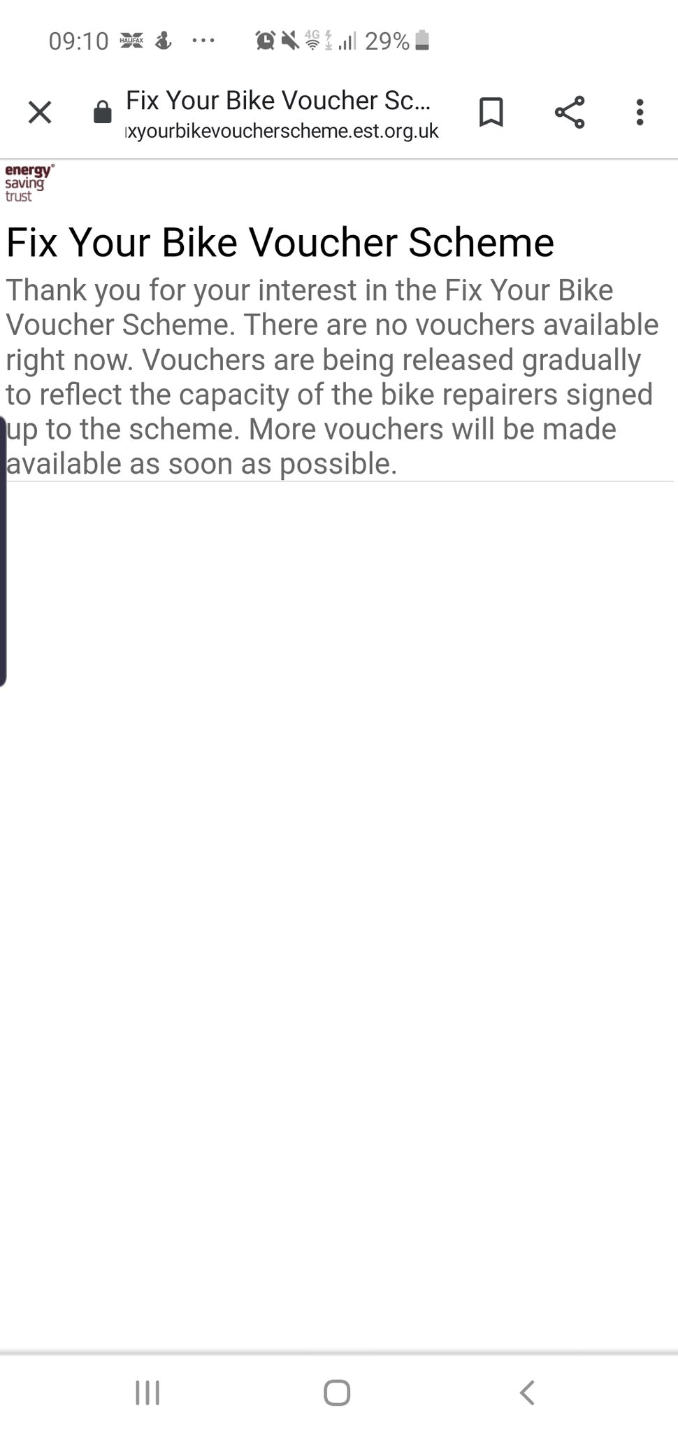 Cycle repair voucher energy saving trust hotsell