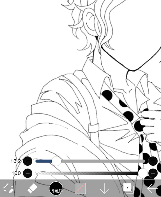 なっ………?!あ、あたいは龍之介くんを描こうとしていたはず……?!!なぜ…い、いつのまに…ニロ先生を………????????????????!!!! 