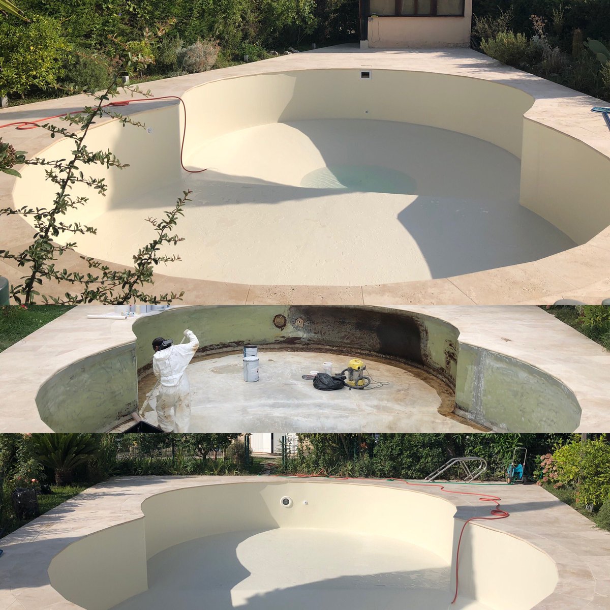 RenovationPisc's tweet photo. Rénovation piscine structure industrielle polyester et gelcoat sable #aquapolyester #aquabright #ecofinish #revetementpiscine #cotepiscinemag https://t.co/2FxeML7LbX