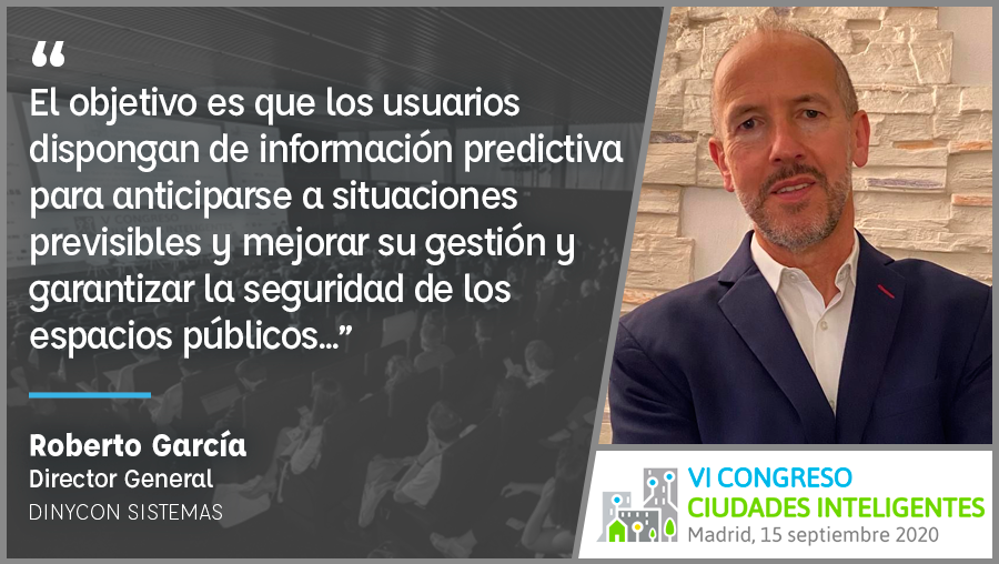 CongresoCI's tweet photo. Entrevista Roberto García @DinyconSistemas que en #CongresoCI6 #CiudadesInteligentes presenta ponencia "Estudio #MovilidadPeatonal y predicciones en base a datos obtenidos de #Smartkalea Caso de uso: control aforo playas" 15/9 @LaNaveMadrid @grupotecmared https://t.co/6h3sE6VLkI https://t.co/u1Axldvd5L