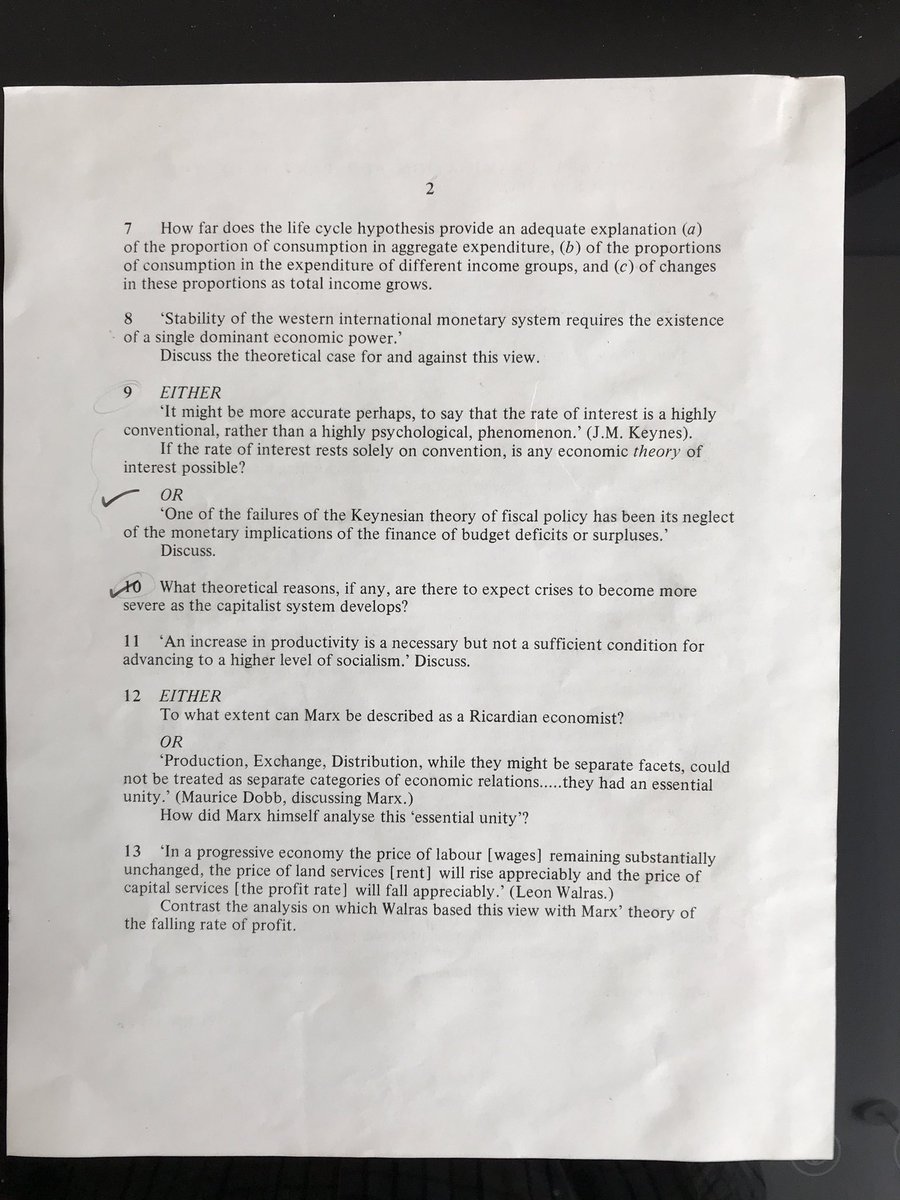 Paper 2 - Economic PrinciplesIn the end still not a lot of Micro!
