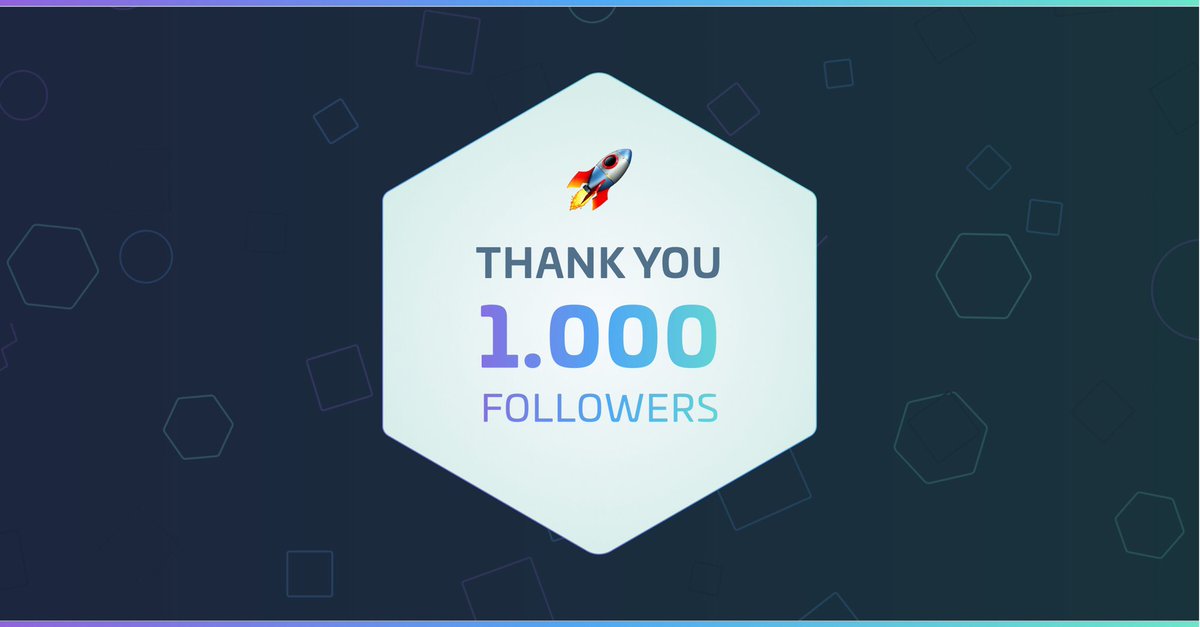 boostchain's tweet photo. We’ve reached our first 1000 followers🎉🔥
On to many more Boosters🚀
#Boostchain #growth https://t.co/epegQg8AKo