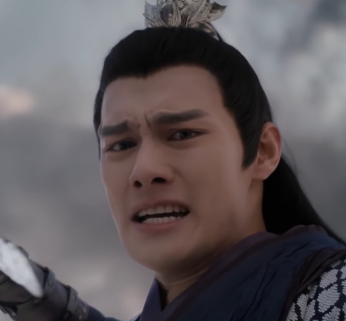 This is his face for "Wei Wuxian, go to hell!"Still.Not.Angry.Just hurting.