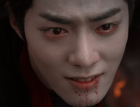 Still not angry. Upset eyebrows, not angry eyebrows.Lan Wangji's upset. Jiang Cheng? Hesitates.But Wei Wuxian smiles. Approving. Closes his eyes. Lan Zhan tells him to stop.Jiang Cheng's expression? "I fucking hate your stupid plans, Wei Wuxian."