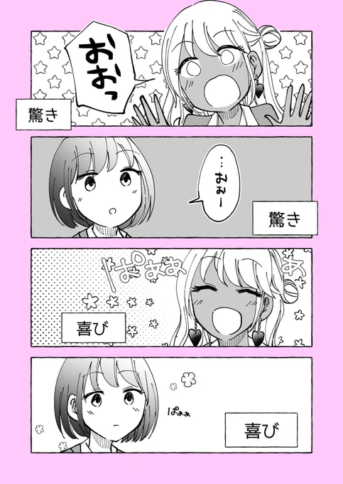 【ゆるギャルとゆるぼっち】
表情???? (再掲) 