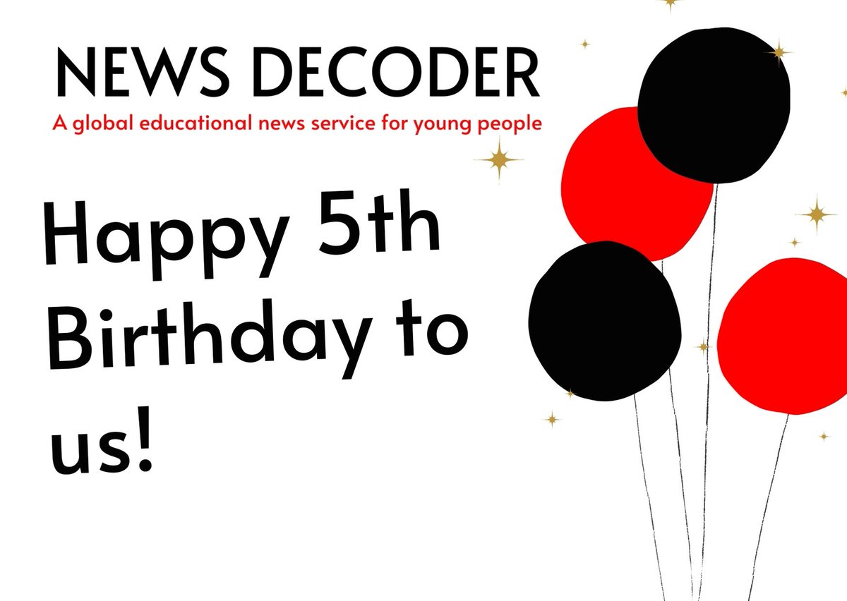 newsdecoder's tweet photo. News Decoder turned 5 yesterday! Thank you to all the #ndexperts and #ndpartners for taking part in developing global minded, media literate students ready to shape the future #ndupdates https://t.co/FseHAk0dXZ