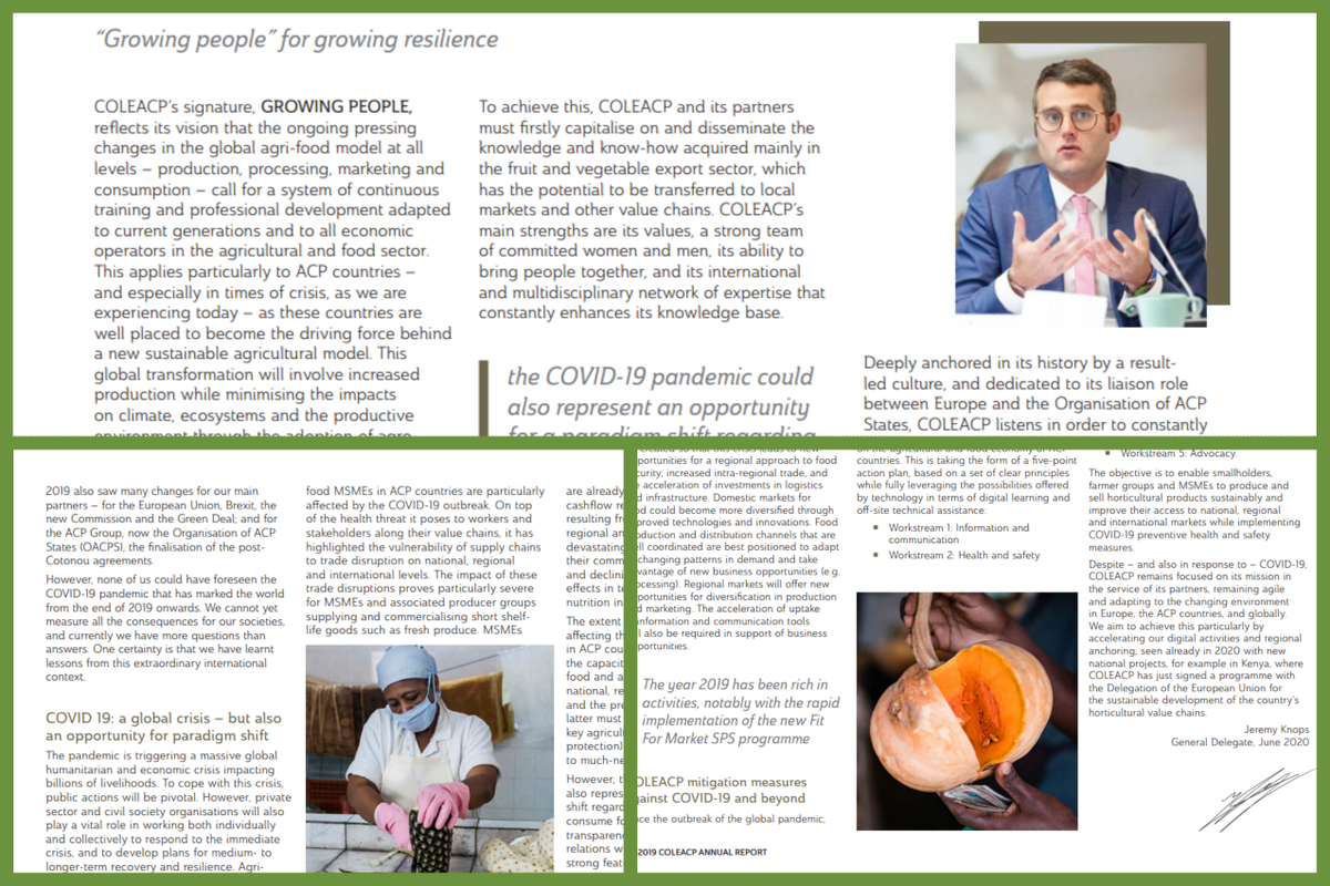 colead_link's tweet photo. #OurImpact - Find out about all our key activities in 2019, notably with the rapid implementation of the new Fit For Market SPS programme. Read @COLEACP Annual Report 2019 here: https://t.co/OdZ97bVyqZ
#FFM #SPS #STDF #COLEACPAnnualReport https://t.co/Tnb4egBkXi