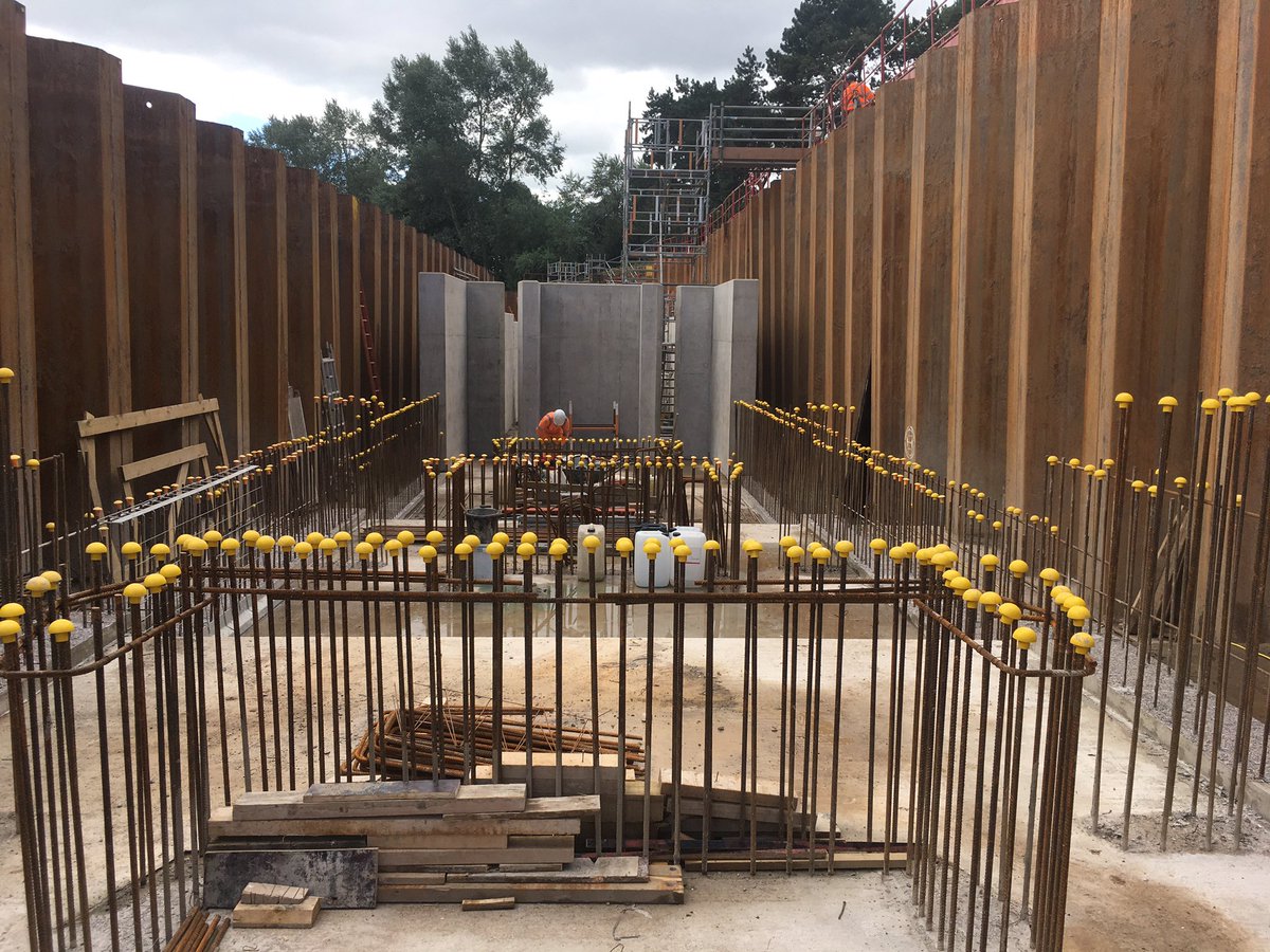 Fantastic to see the great progress on the <a href="/SevernUnlocked/">Unlocking the Severn</a> fish pass at Diglis. We can now even start to see the initial outline for our underwater viewing window. Thanks to all for their ongoing efforts