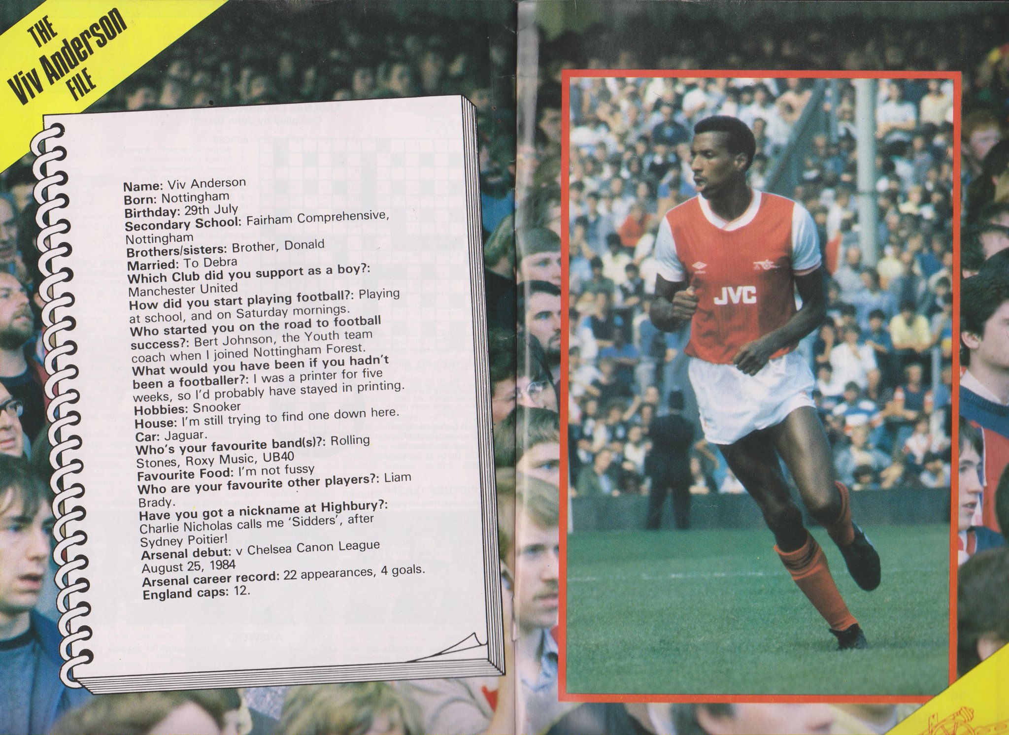 Happy birthday to Viv Anderson who is 64 today 