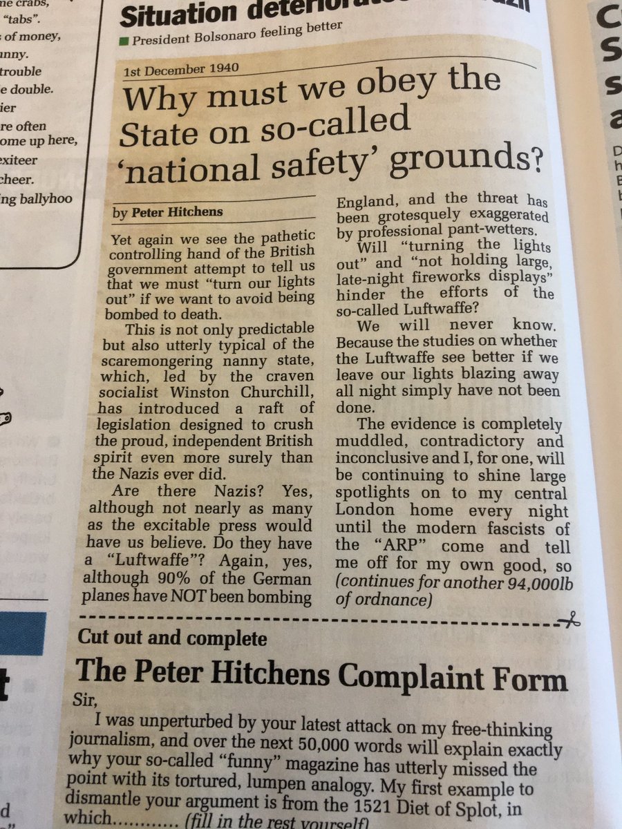 ClarkeMicah's tweet image. ‘Private Eye’ attempts to satirise me. Not terribly good.