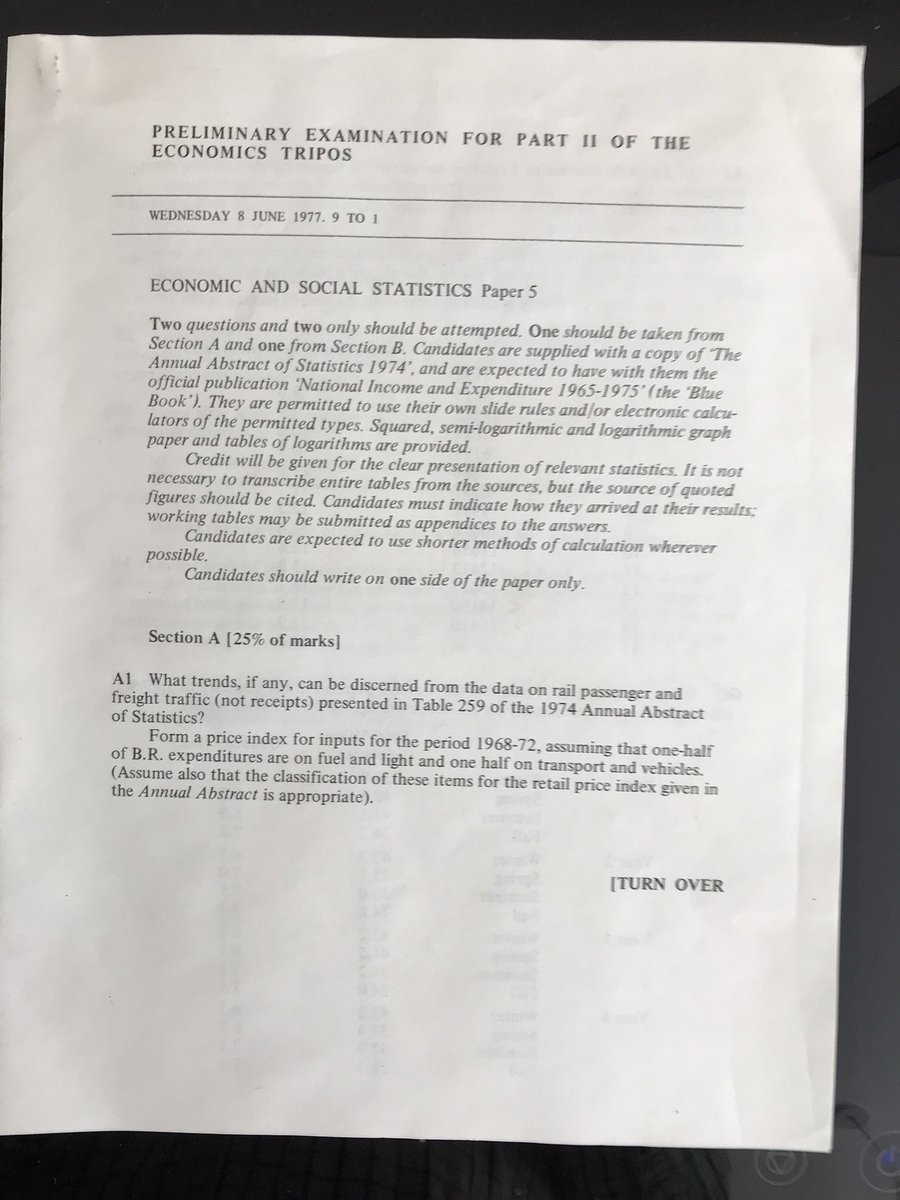 Paper 4 was Sociology and 6 was Maths, I don’t have those as they were optional with paper 3 - so here is the final compulsory Paper 5 - Economic & Social Statistics another 4hr epic.