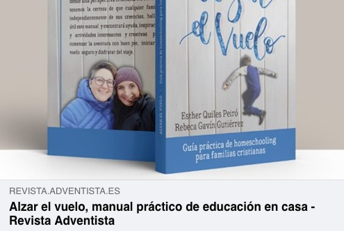 adventista_es's tweet photo. Hablamos con Esther Quiles, coautora de Alzar el vuelo. Pautas y consejos para iniciarse en el “homeschooling” desde una perspectiva cristiana. 🙏📚 Lee más en https://t.co/L7EKywYrXe #Alzarelvuelo #homeschooling #manual #familiacristiana https://t.co/pu2eWkoKdw