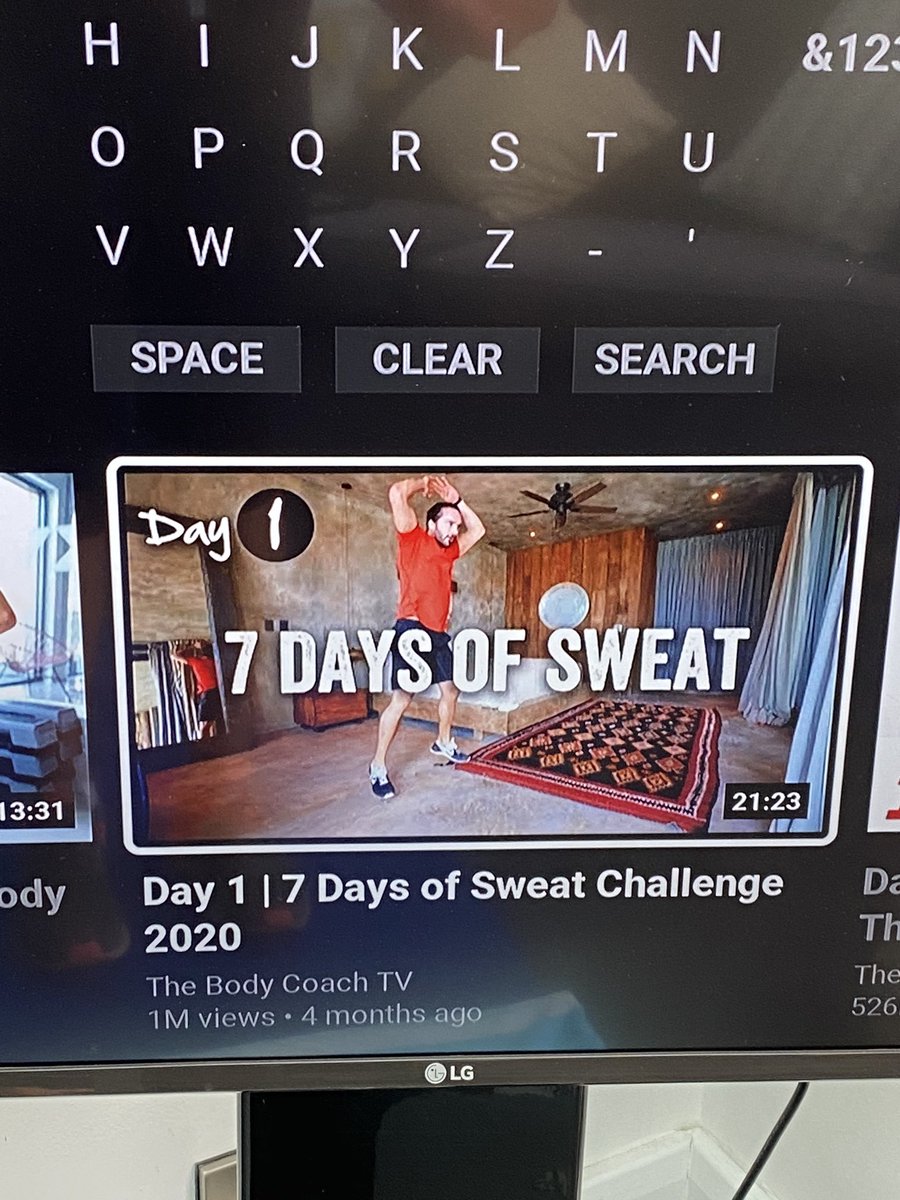 bevjhall55's tweet photo. Proud of myself this morning starting #7daysofsweat with @thebodycoach followed by #7minuteabs #keepturningup #justpressplay #lockdownandbeyond #isurprisemyself https://t.co/yWKh4LOSaw