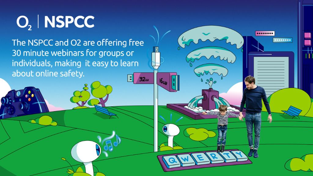O2's tweet image. School's out for Summer, but the learning doesn't have to stop!

Together with @NSPCC, we want to ensure you have the tools you need to keep your family safe online. That’s why, we’re offering free 30 minute webinars for groups and individuals 👉spkl.io/60114J0mZ

#NetAware